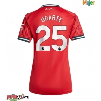 Camiseta Manchester United Manuel Ugarte #25 Primera Equipación para mujer 2025-26 manga corta